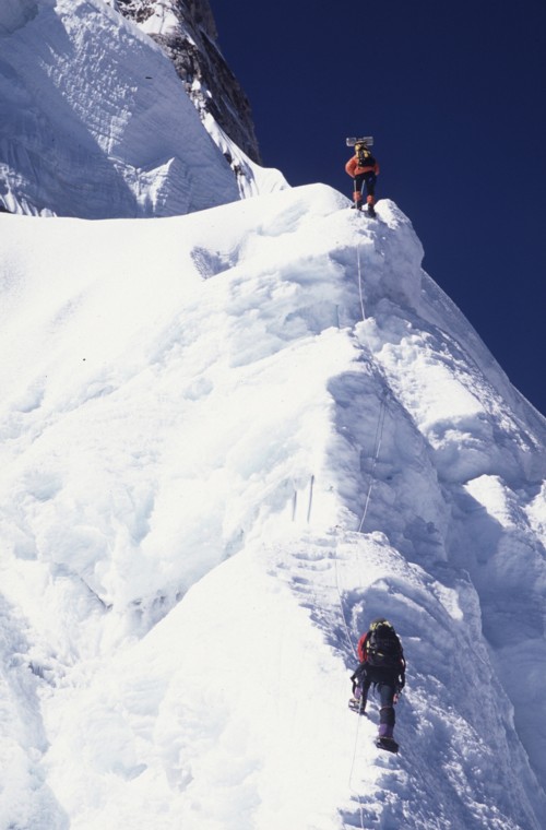 08-Wspinaczka na Ama Dablam powyzej obozu II