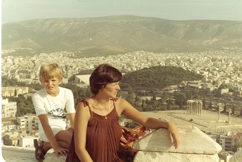 Konrad i Ewa-widok na Ateny z Akropolu-Grecja 1979