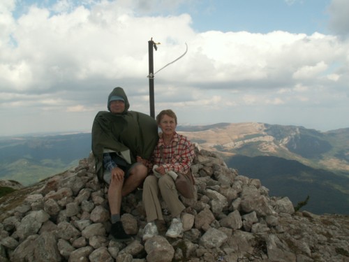 Gory Krymskie. Masyw Czatyrdanu, Na szczycie Angar-Burun-1441m. n.p.m.