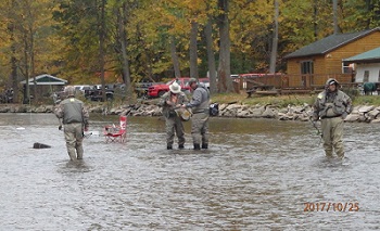 Rejon wedkowania na Oak Orchard Creek - NY