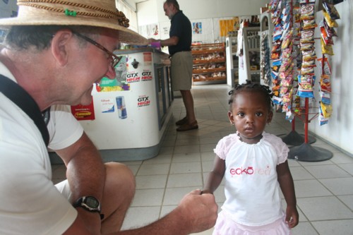 Mala tubylka na St Lucia