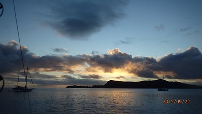 Zachod slonca na Bora Bora